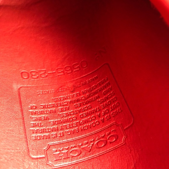 Red Vintage Coach bag - Picture 6 of 6